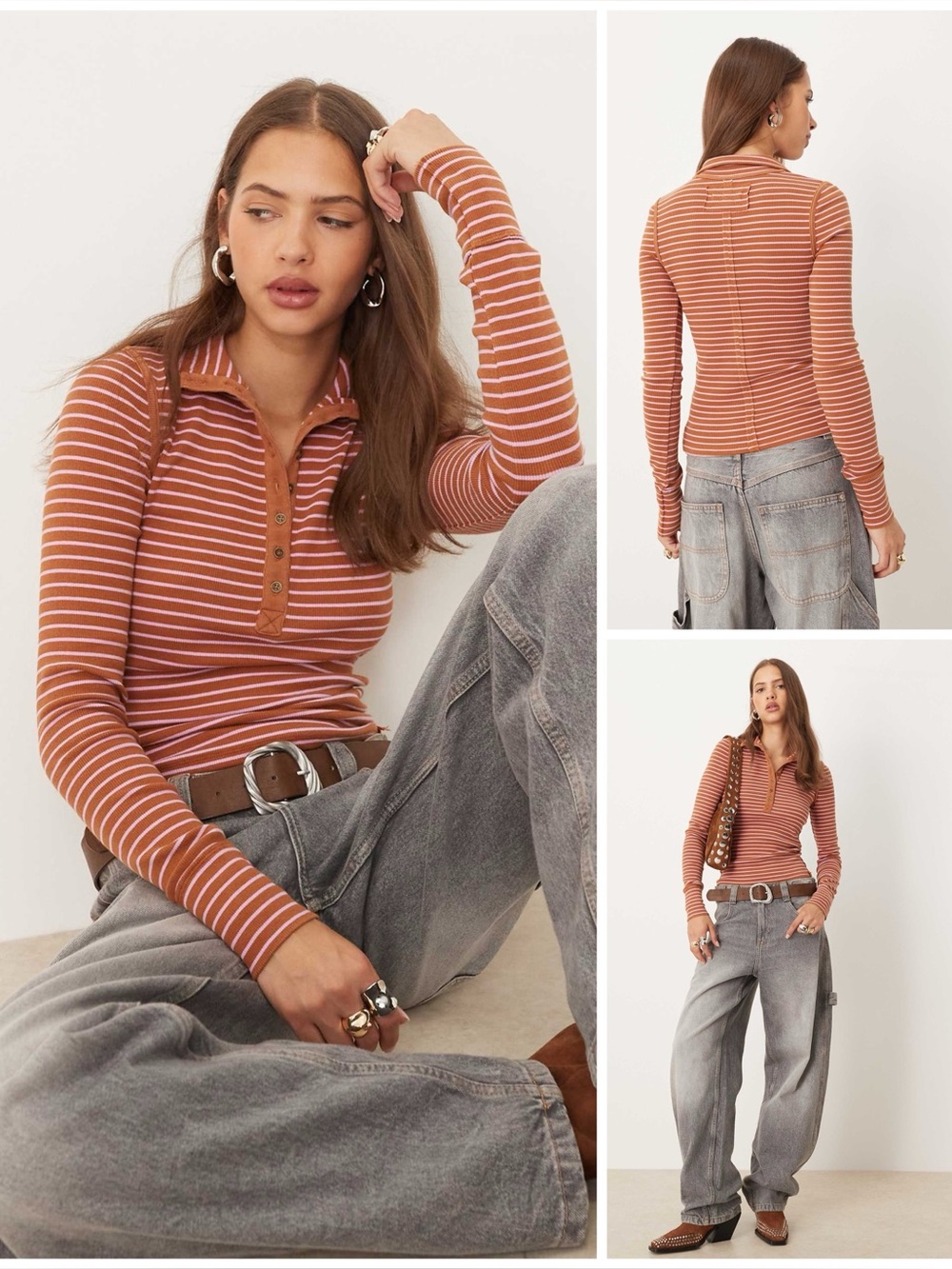 𝓯𝓹 Free People ~ We The Free Lake Henley Stripe
